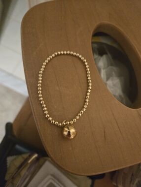 Enewton Classic Gold 3mm Bead Bracelet with 8mm Ball Charm - Women Jewelry